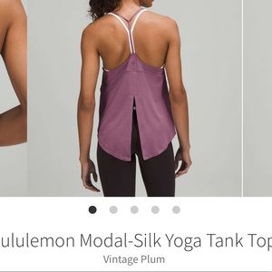 Lululemon modal silk yoga tank top